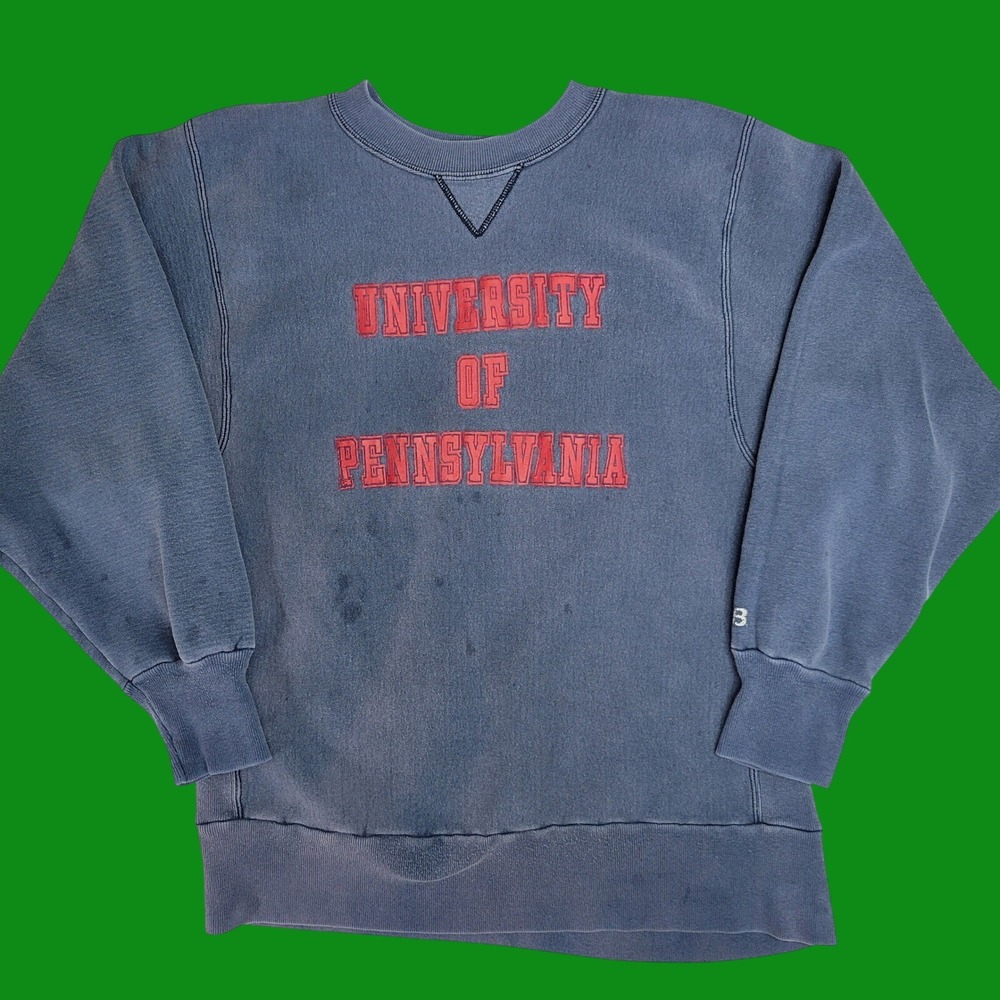 Vintage 90s Bike UPenn University of Pennsylvania Sweatshirt XXL Made in USA